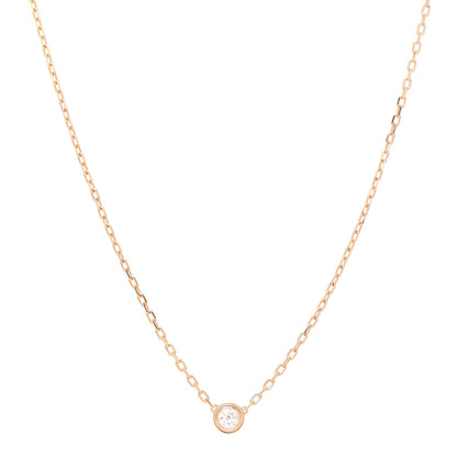 Cartier 18K Yellow Gold Diamond SM D'Amour Pendant Necklace 1 of 5