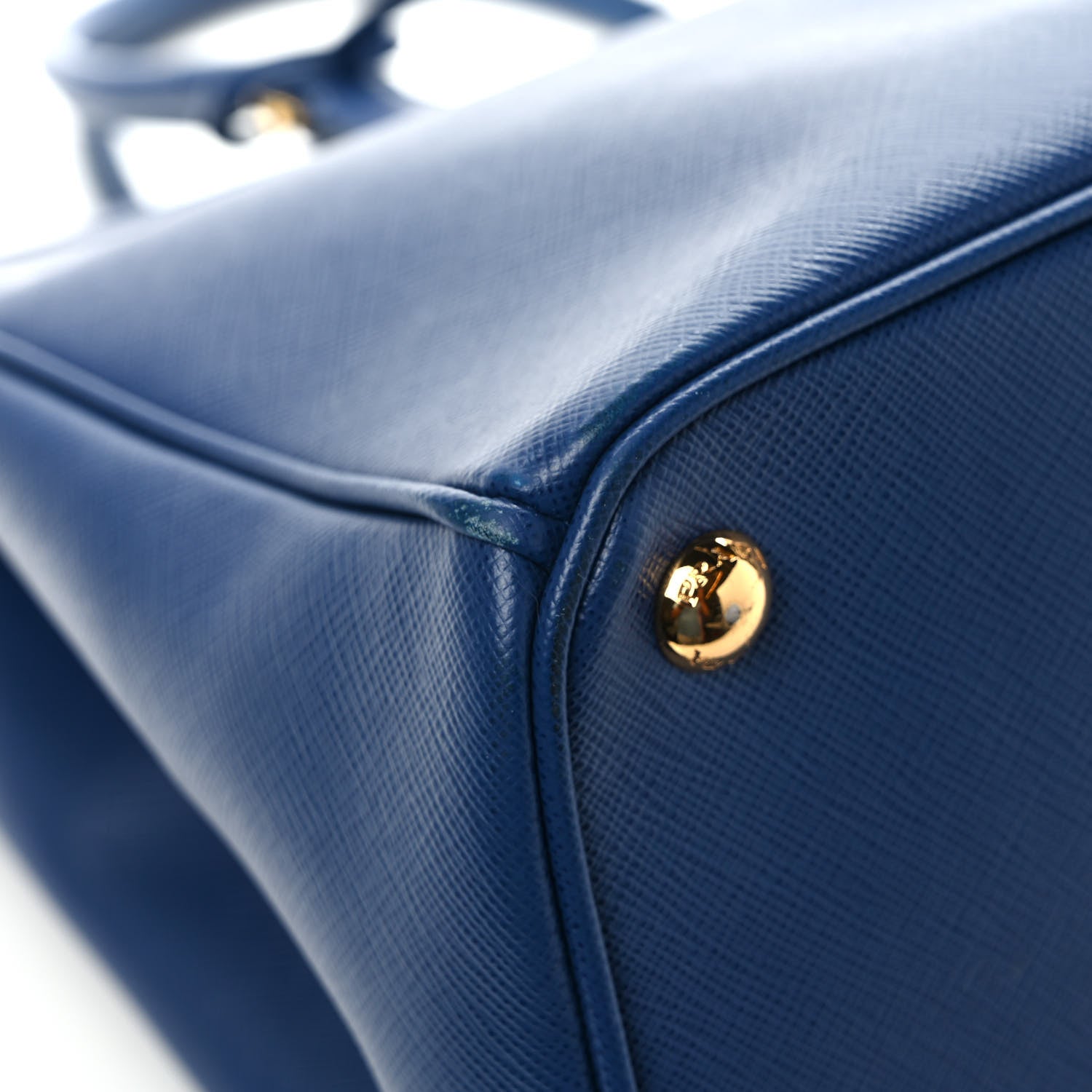 Prada Saffiano Medium Galleria Double Zip Tote Bluette 9 of 10