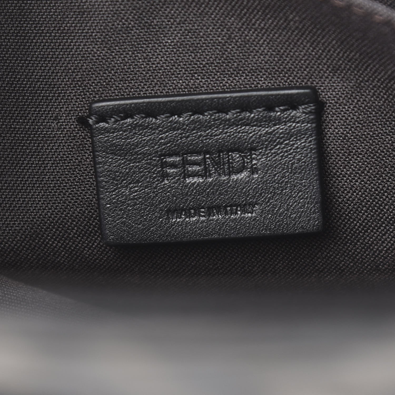 Fendi Vitello Soft F is Fendi Bi-Color FF 1974 Embossed Envelope Wallet on Chain Maya Black 6 of 9