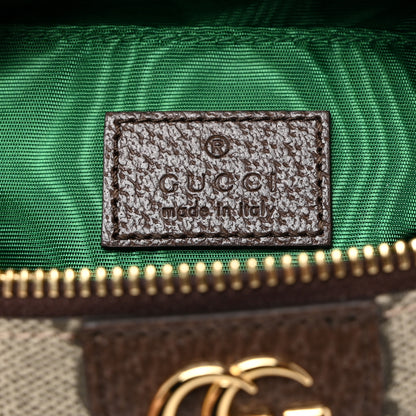 Gucci Soft GG Supreme Monogram Calfskin Medium Ophidia Cosmetic Case Beige Ebony New Acero 7 of 8