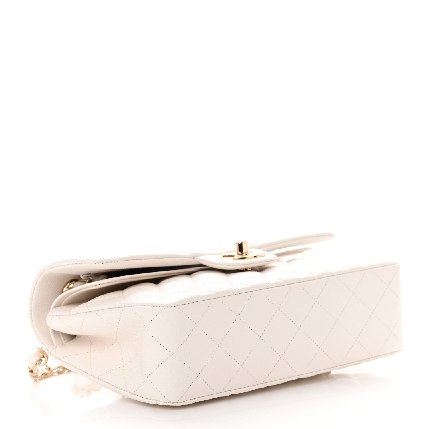 Chanel Caviar Quilted Small Double Flap White 4 of 10