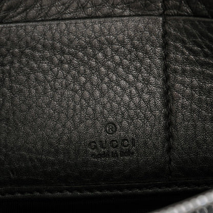 Gucci Metallic Pebbled Calfskin Soho Zip Around Wallet Sasso 6 of 12
