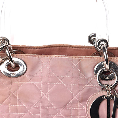 Christian Dior Satin Cannage Medium Lady Dior Pink 9 of 18