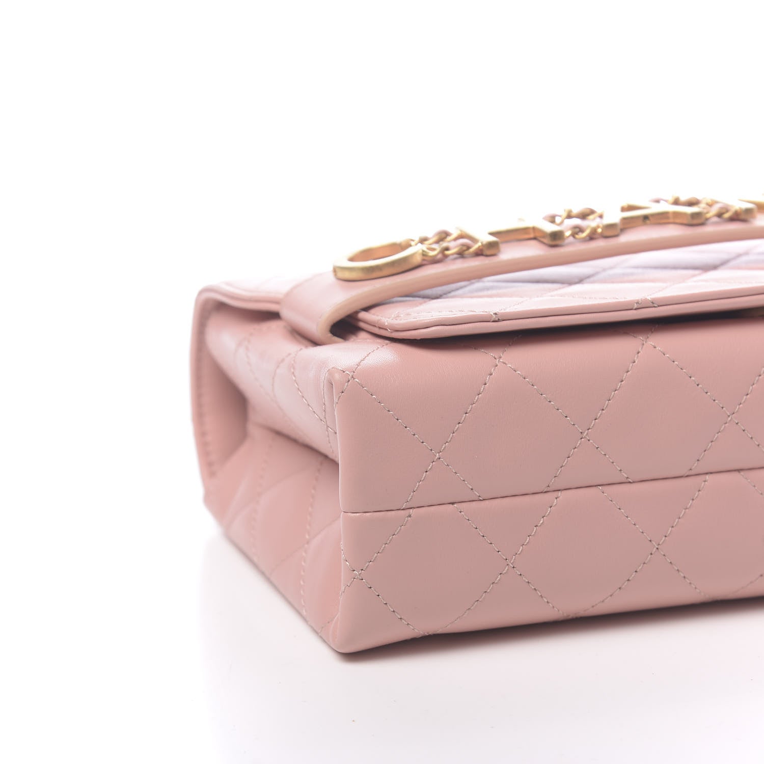 Chanel Calfskin Quilted Enchained Flap Light Pink 9 of 10