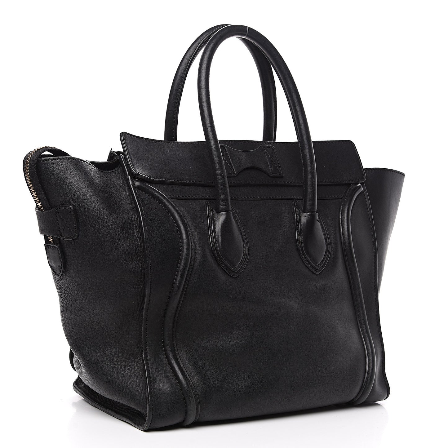 Smooth Calfskin Mini Luggage Black