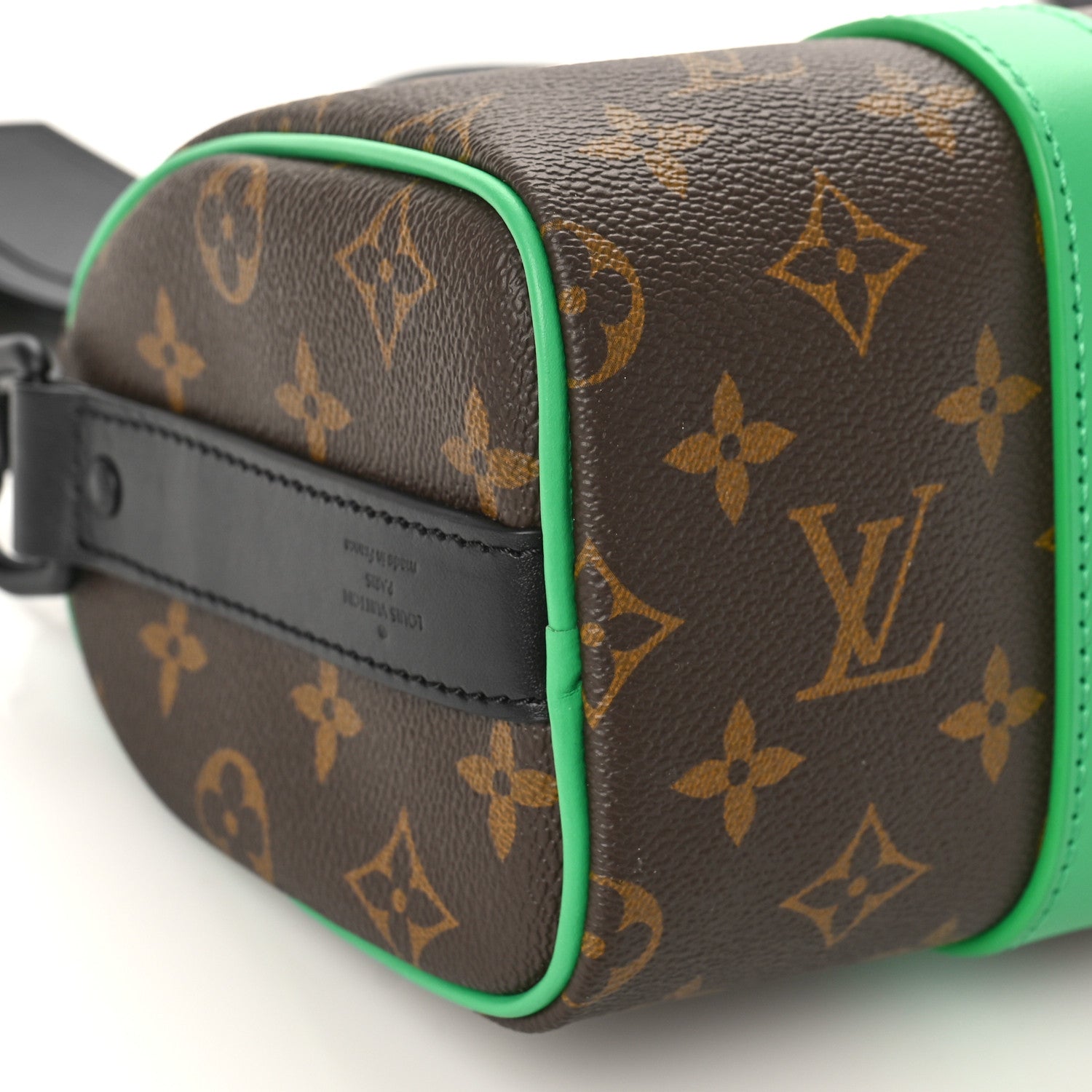 Louis Vuitton Monogram Macassar Keepall Bandouliere 25 Minty Green 7 of 8