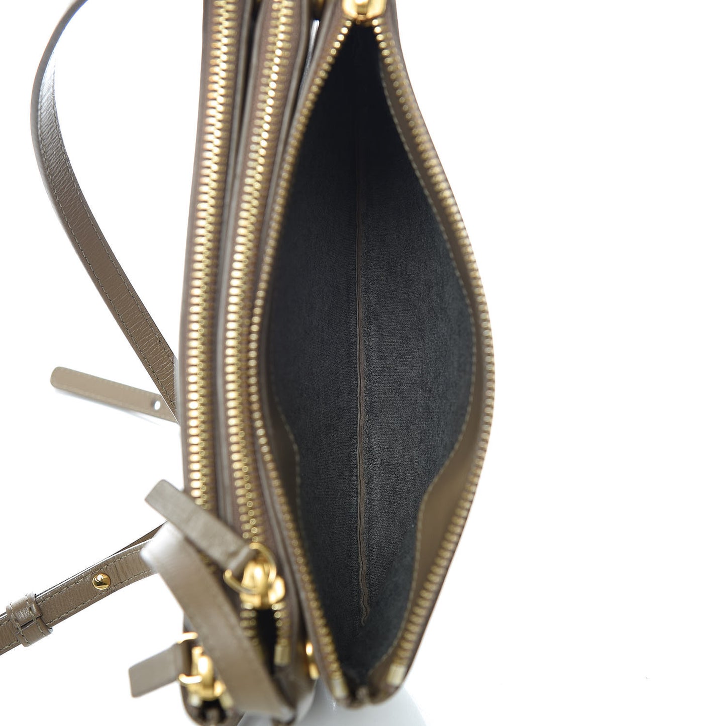 Lambskin Small Trio Crossbody Bag Taupe