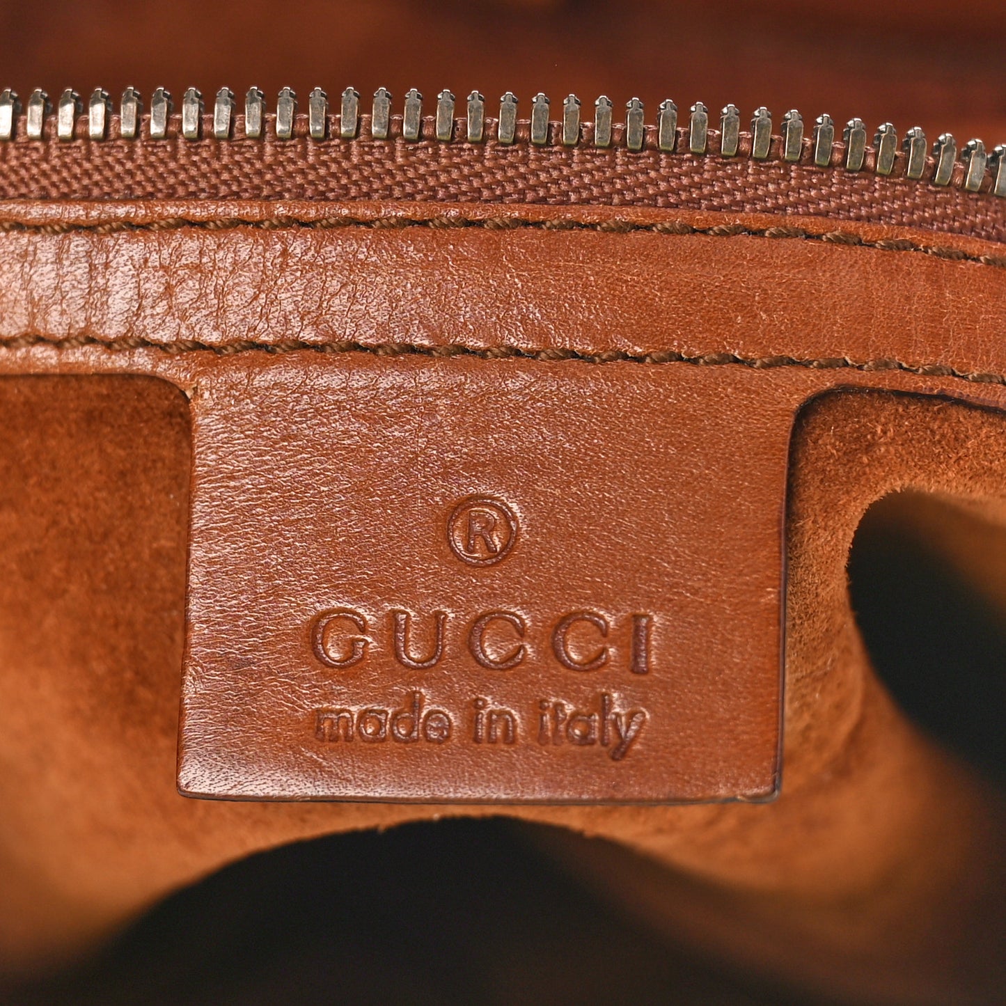 Calfskin GG Reins Hobo Tan