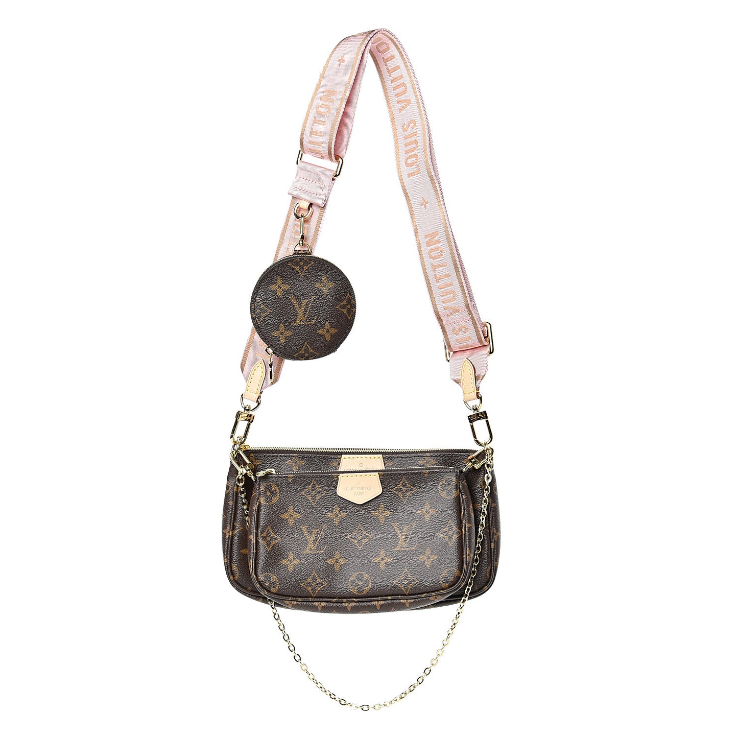 Monogram Multi Pochette Accessories Rose Clair