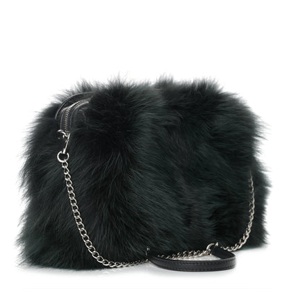 Louis Vuitton Fox Fur Lambskin Pochette Chaine Renard Vert Fonce 2 of 8