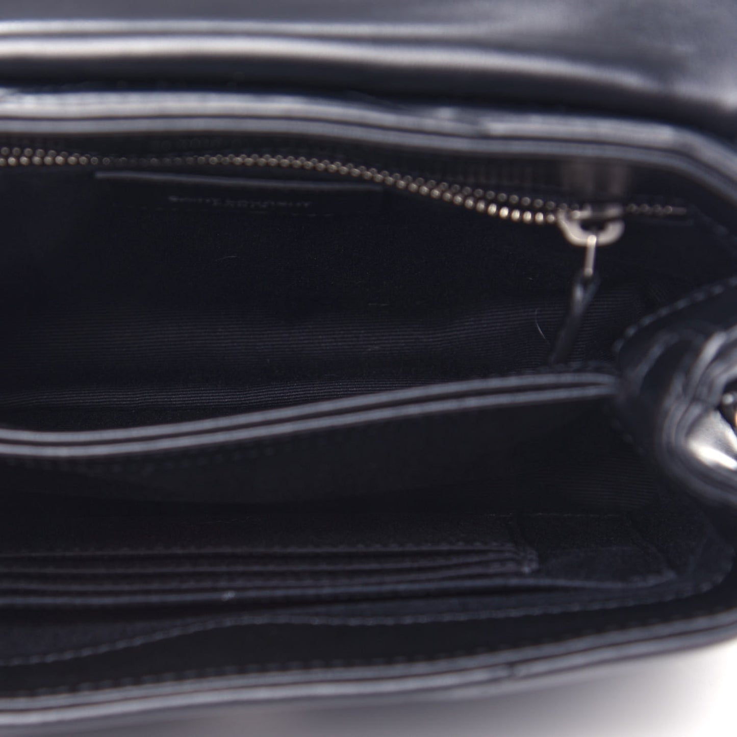 Calfskin Y Quilted Monogram Toy Loulou Crossbody Bag Black