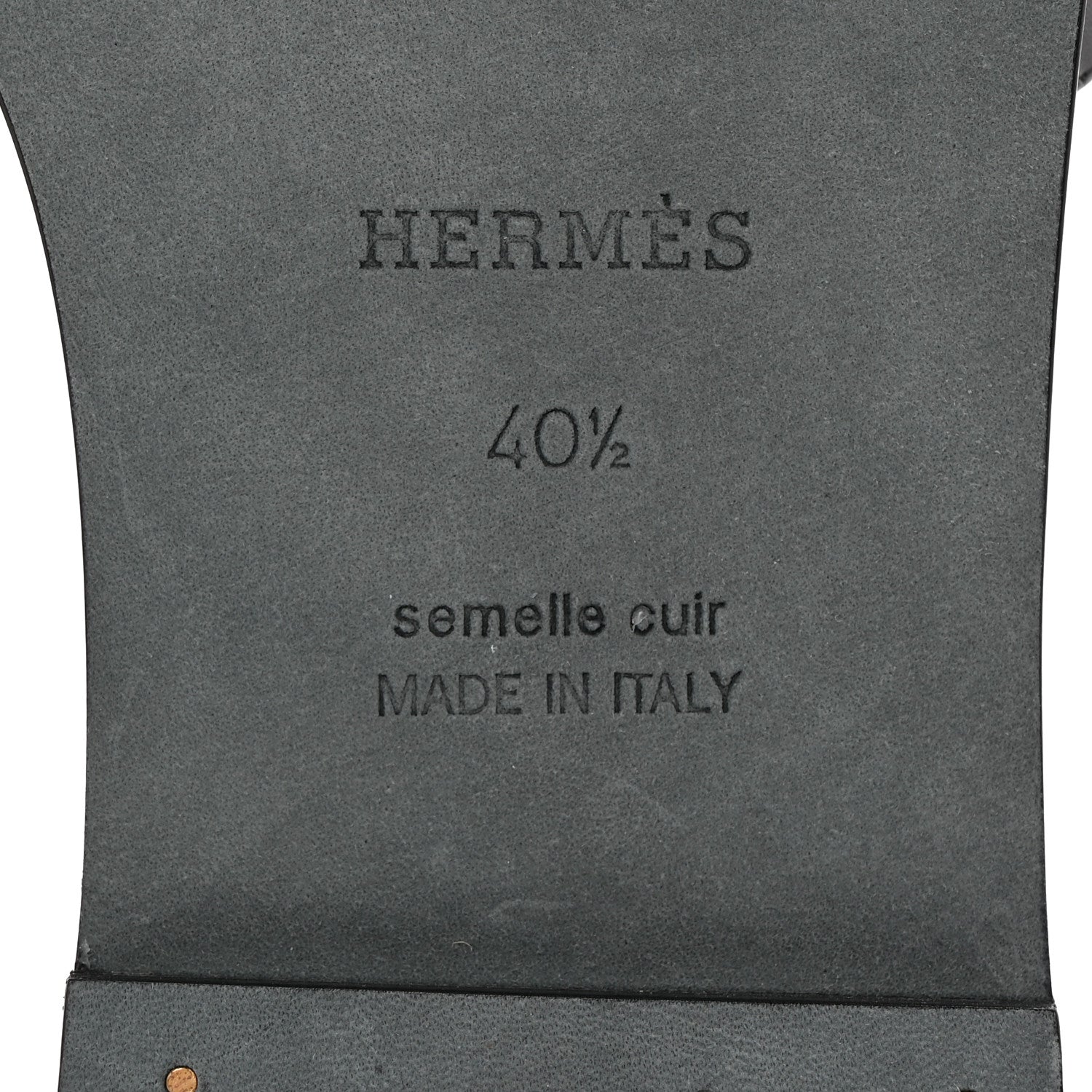 Hermes Calfskin Giulia Sandals 40.5 Black 6 of 15