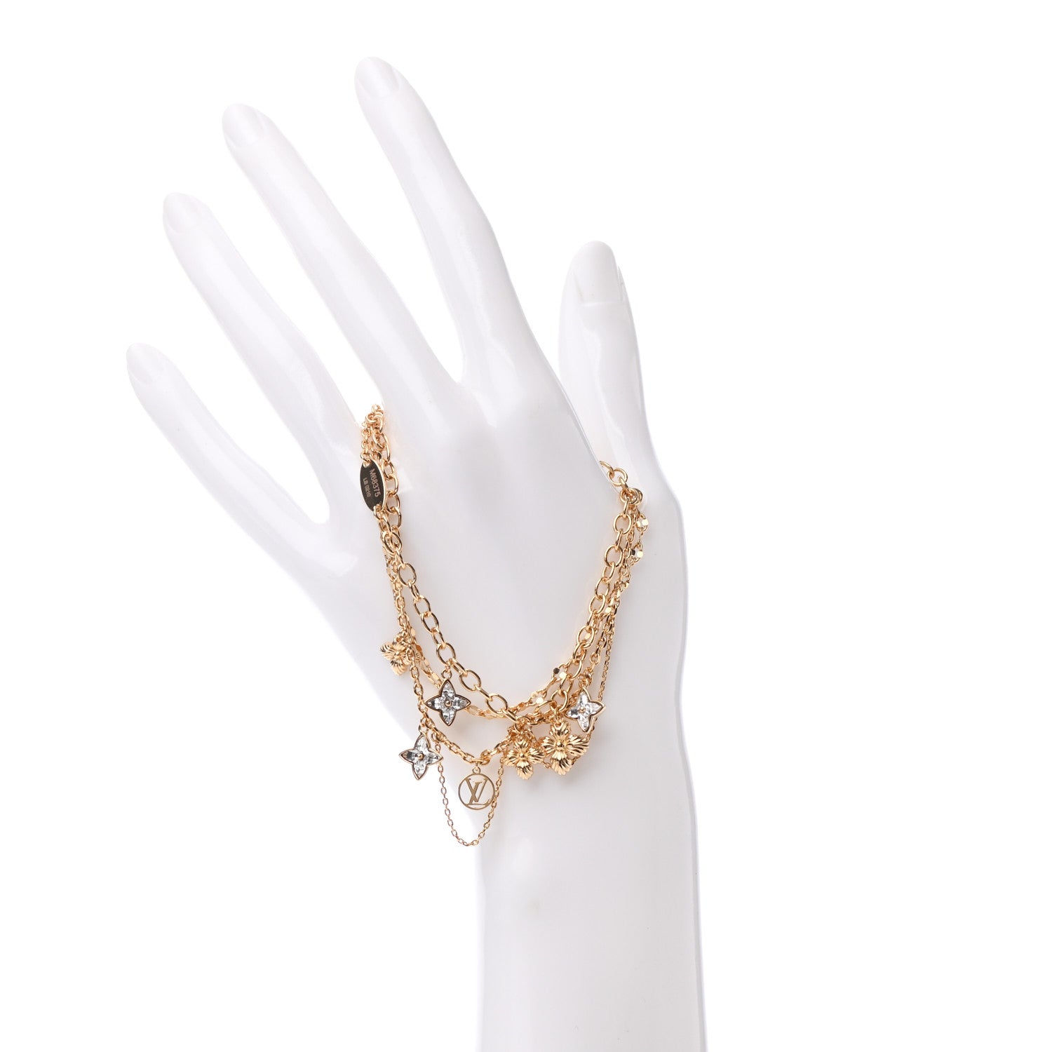 Louis Vuitton Metal Monogram Blooming Supple Bracelet 2 of 5