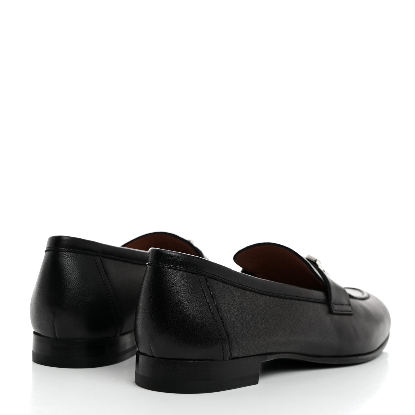 Goatskin Womens Paris Loafers 38 Black