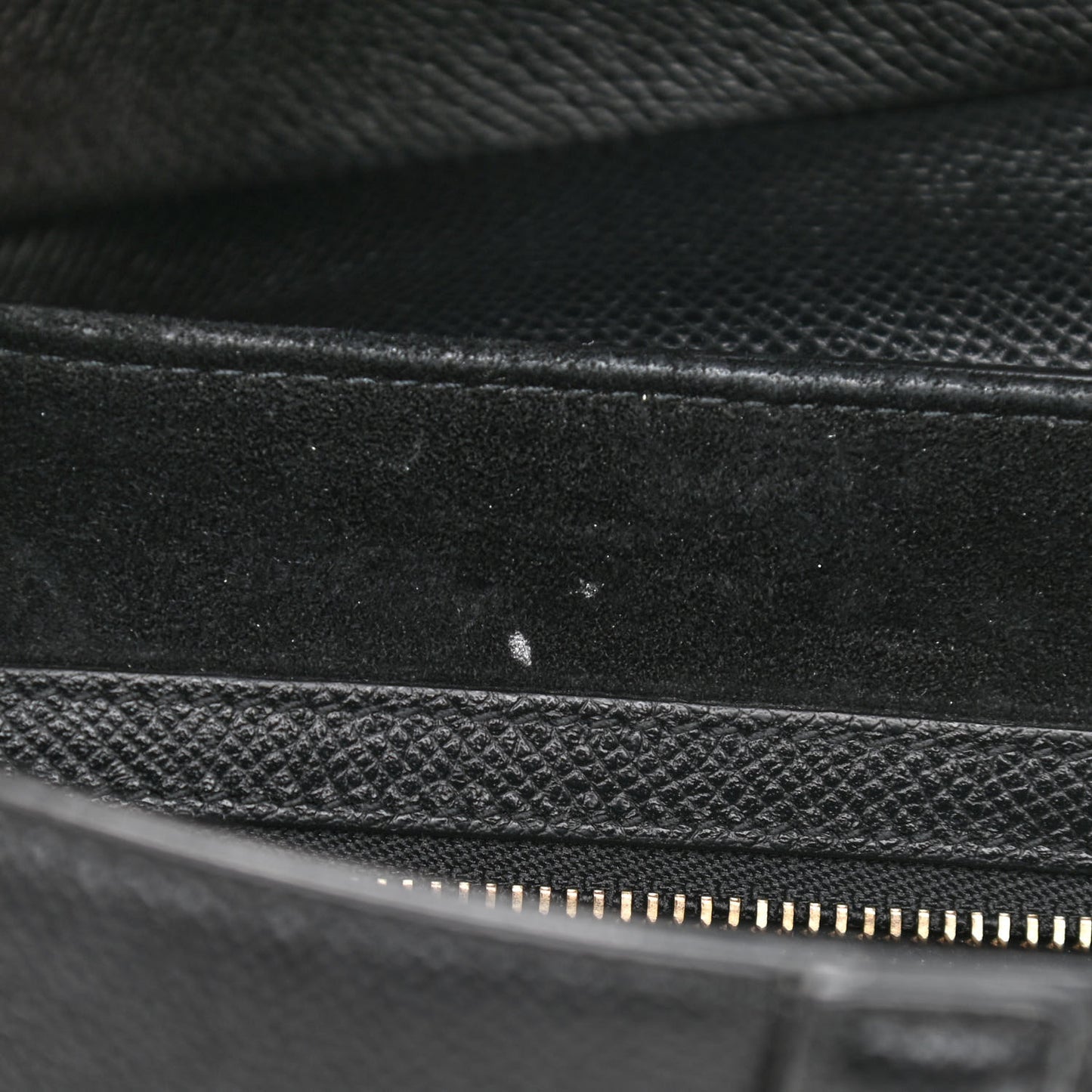 Grained Calfskin Saddle Bag Black