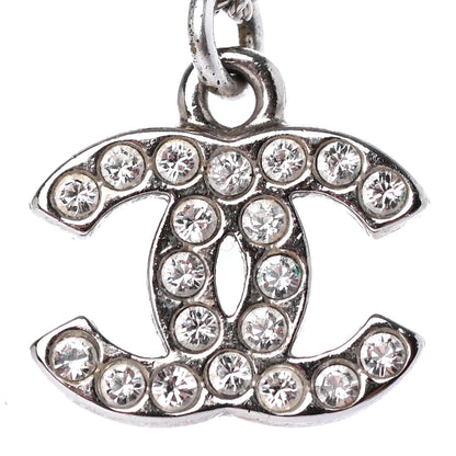 Chanel Crystal Timeless CC Necklace Silver 3 of 4