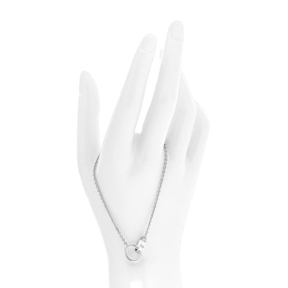 Cartier 18K White Gold Interlocking LOVE Bracelet 2 of 6