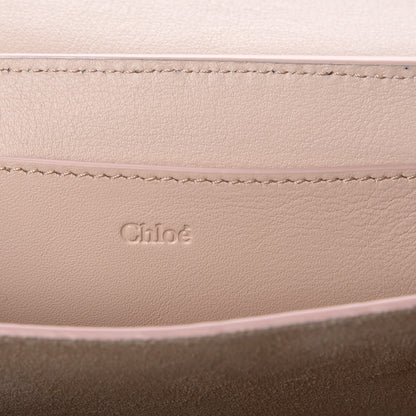 Chloe Smooth Calfskin Drew Bijou Clutch Cement Pink 7 of 9