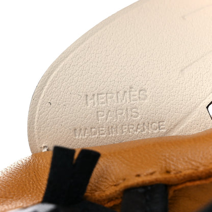 Hermes Milo Lambskin Grigri Rodeo Pegase Horse Bag Charm PM Sesame Black Nata 3 of 5