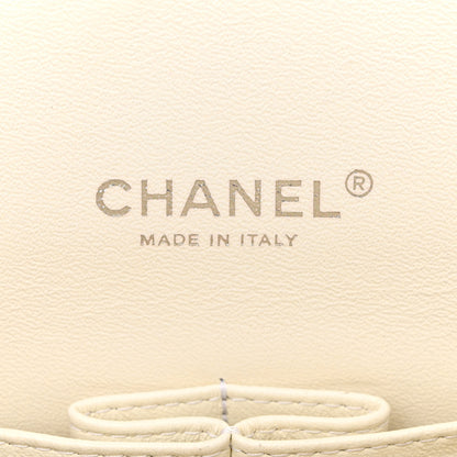 Chanel Caviar Quilted Maxi Double Flap White 6 of 14