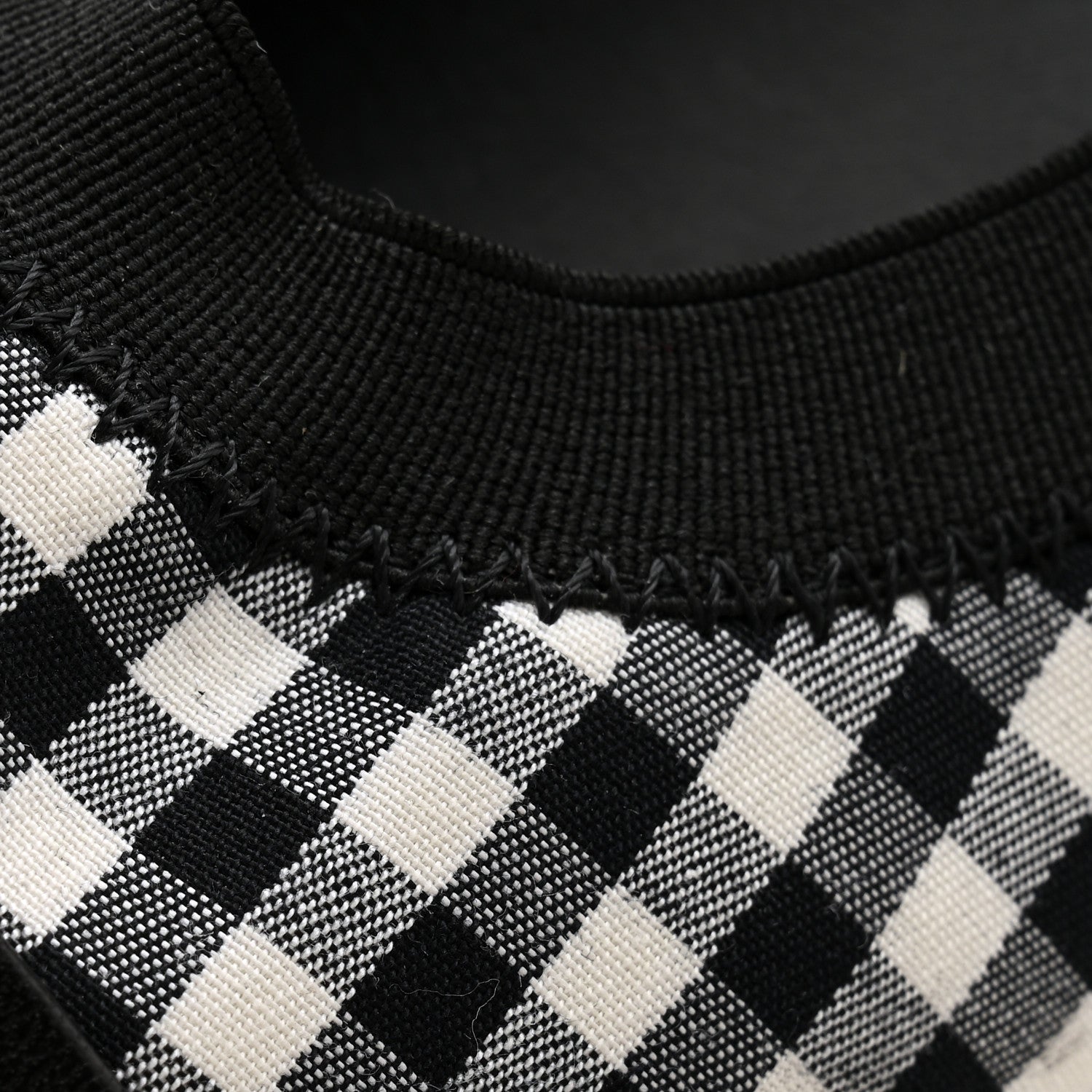 Chanel Fabric Checkered CC Elastic Cap Toe Ballerina Flats 39 Black White 10 of 11