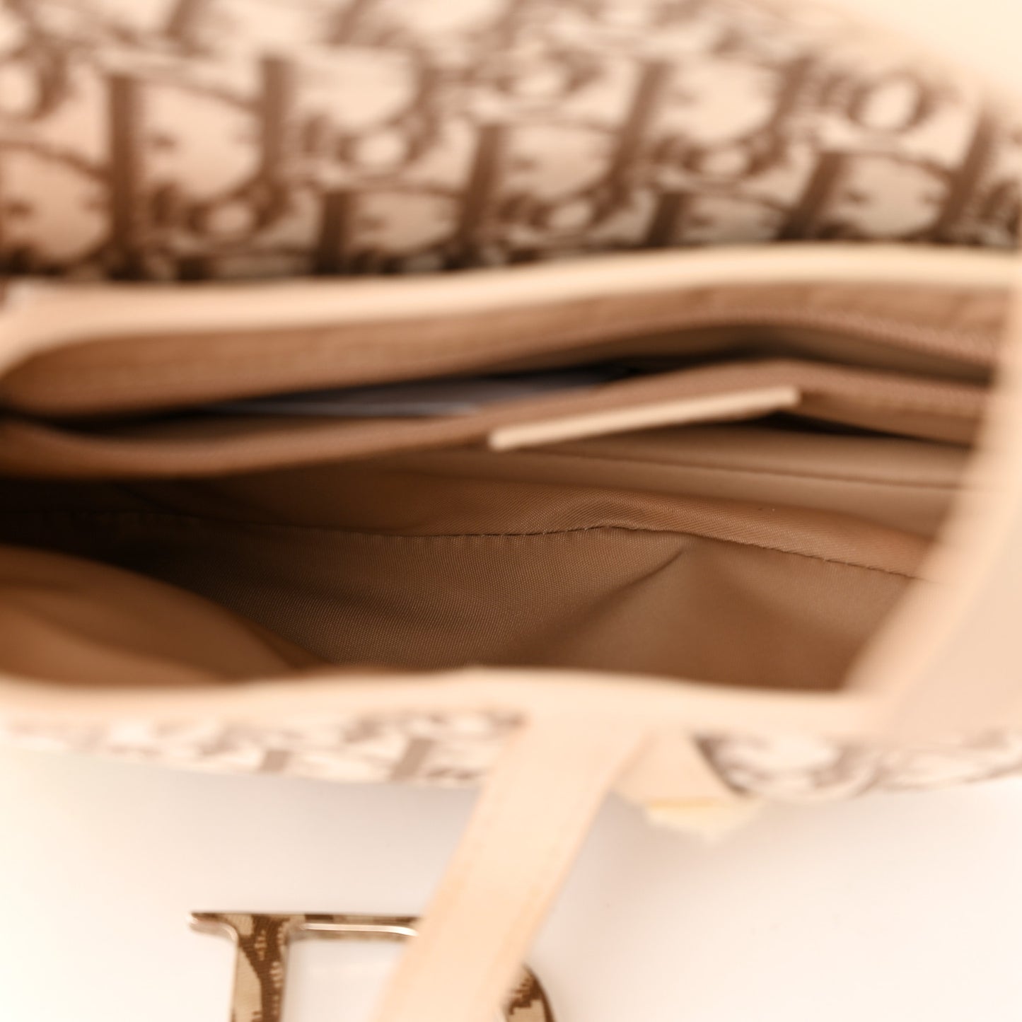 Monogram Vintage Flowers Saddle Bag Beige