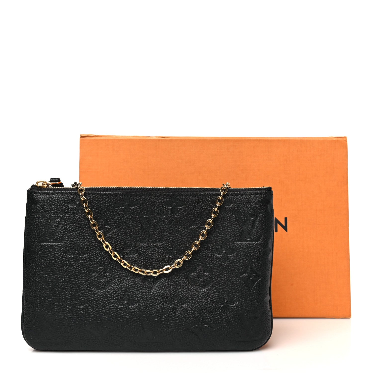 Louis Vuitton Empreinte Double Zip Pochette Black 12 of 12