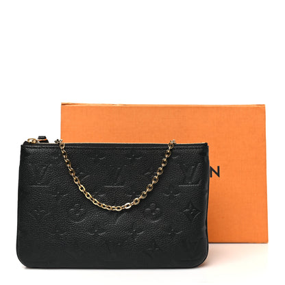Louis Vuitton Empreinte Double Zip Pochette Black 12 of 12
