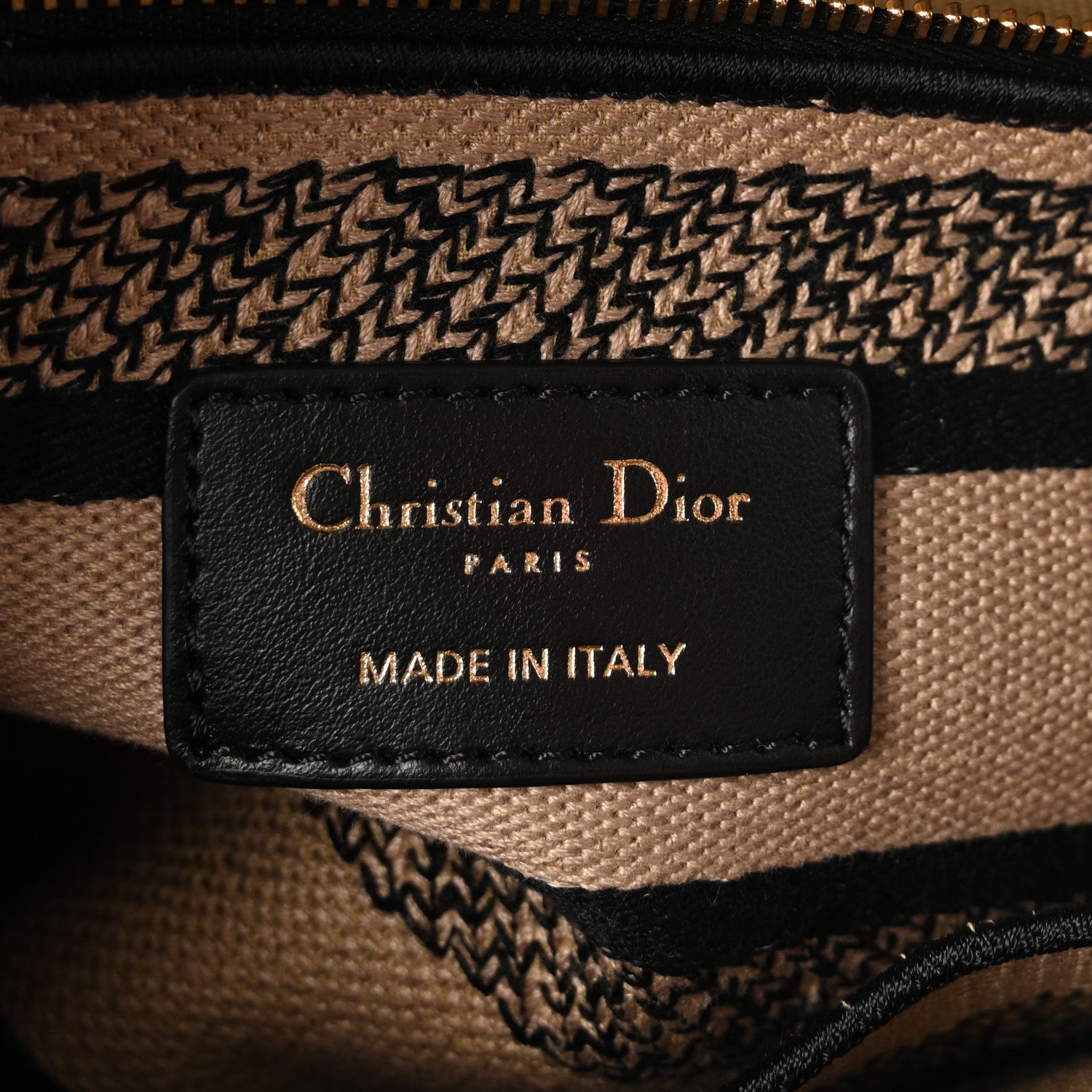 Christian Dior Canvas Embroidered Medium Plan de Paris Lady D-Lite Beige Black 6 of 9