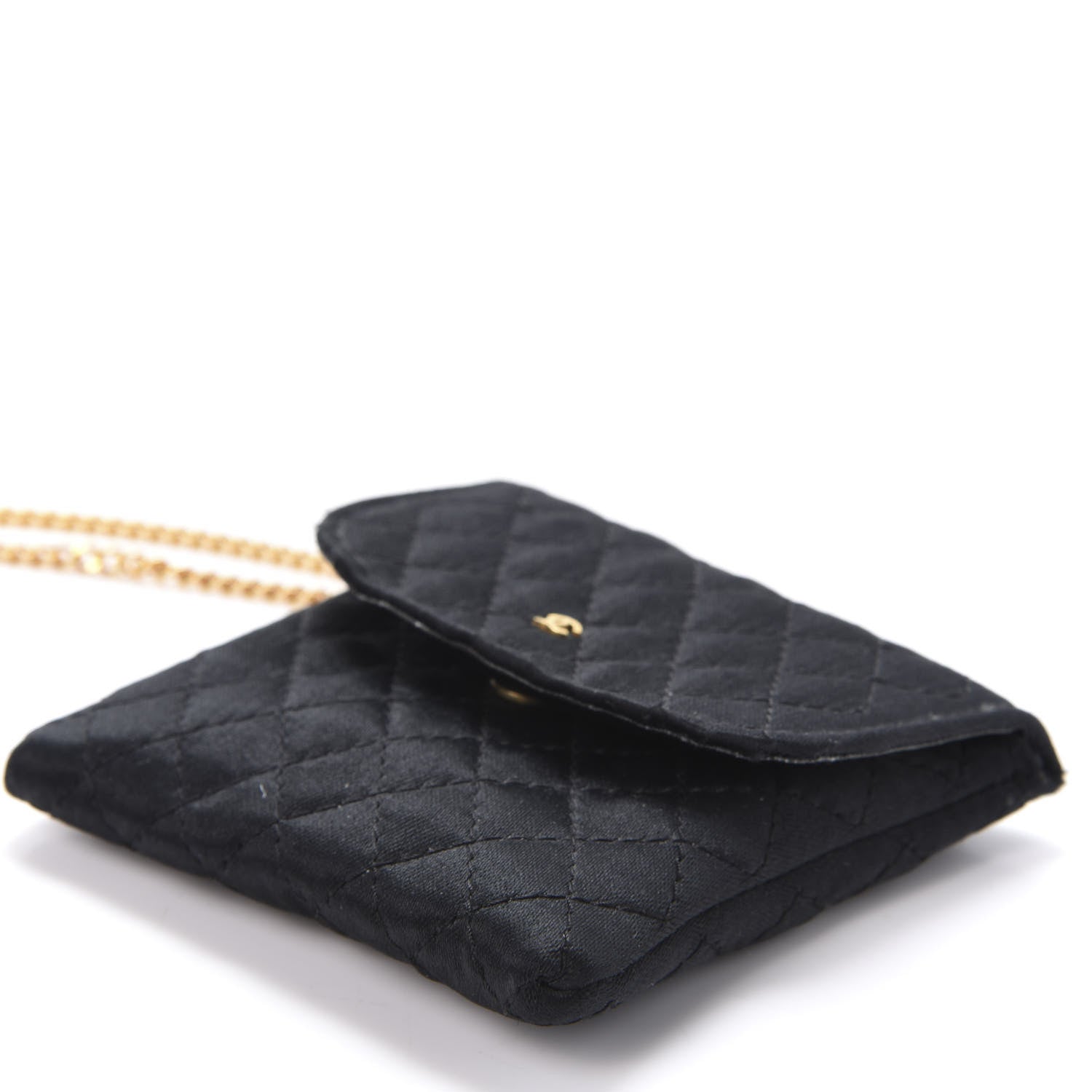 Chanel Jersey Quilted Shoulder Bag Black 7 of 9