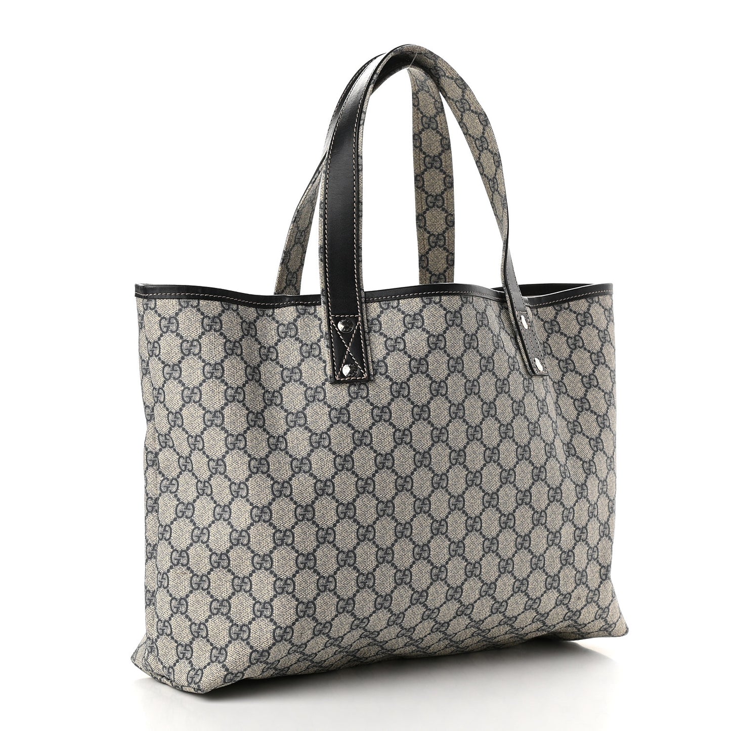 GG Plus Monogram Medium Signature Web Loop Tote Navy