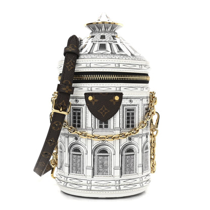 Louis Vuitton X FORNASETTI Calfskin Architettura Cannes Black White 1 of 9