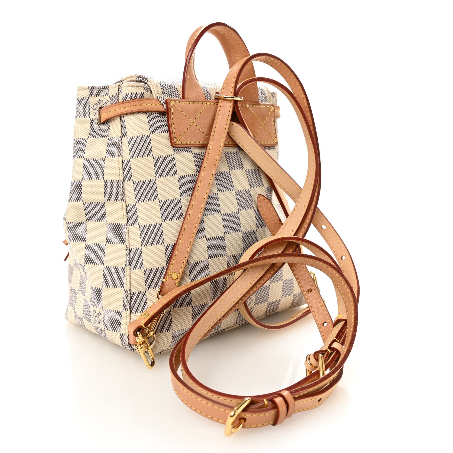 Louis Vuitton Damier Azur Sperone BB Backpack 3 of 9