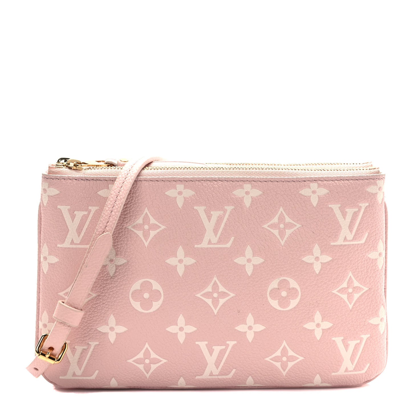 Empreinte Monogram Double Zip Pochette Rose