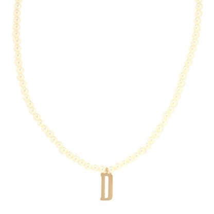 Christian Dior Pearl D Necklace Gold 2 of 5