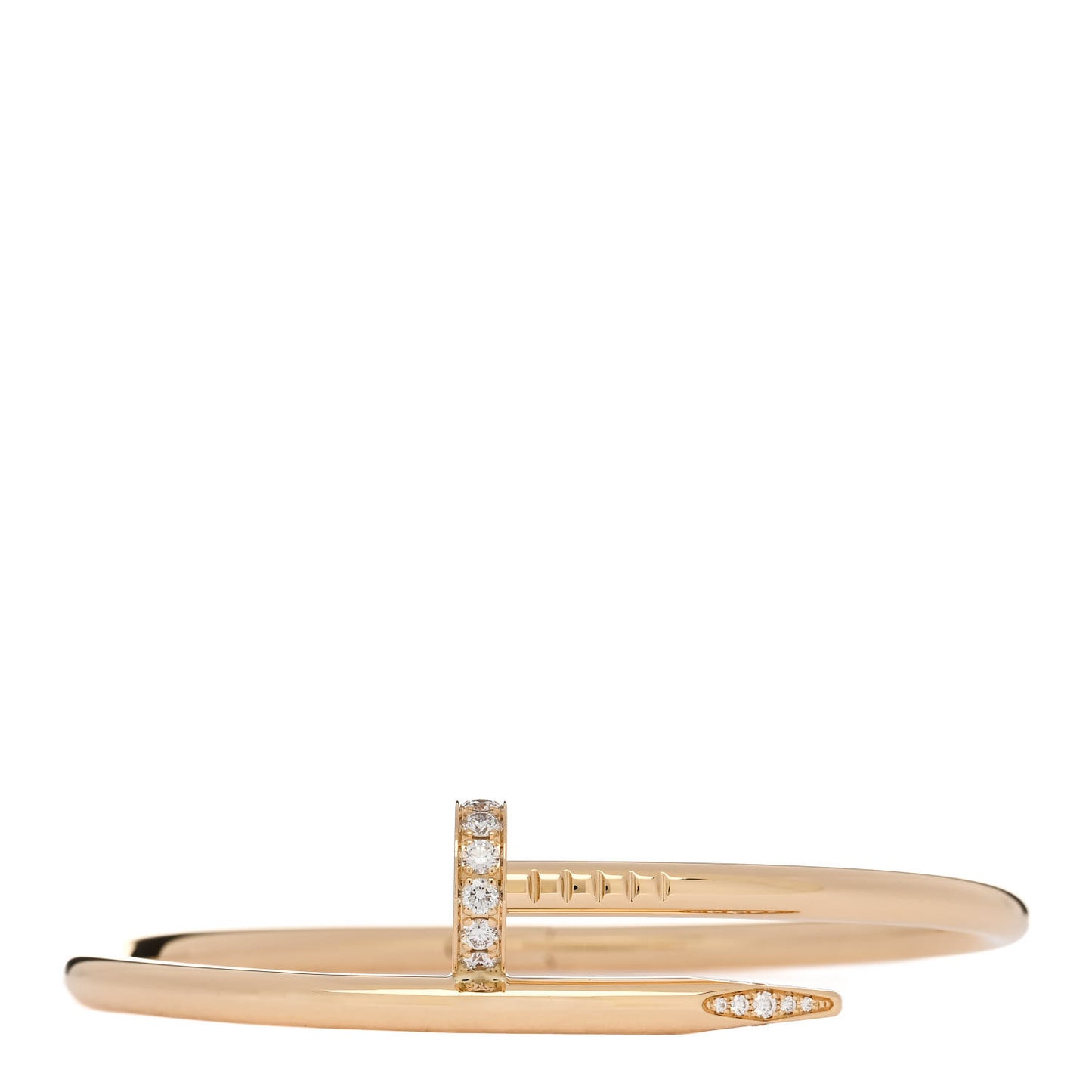 18K Yellow Gold Diamond Juste Un Clou Bracelet 16