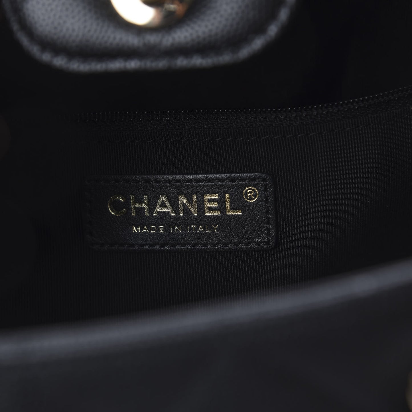 Caviar Quilted Large Shopping Tote Black