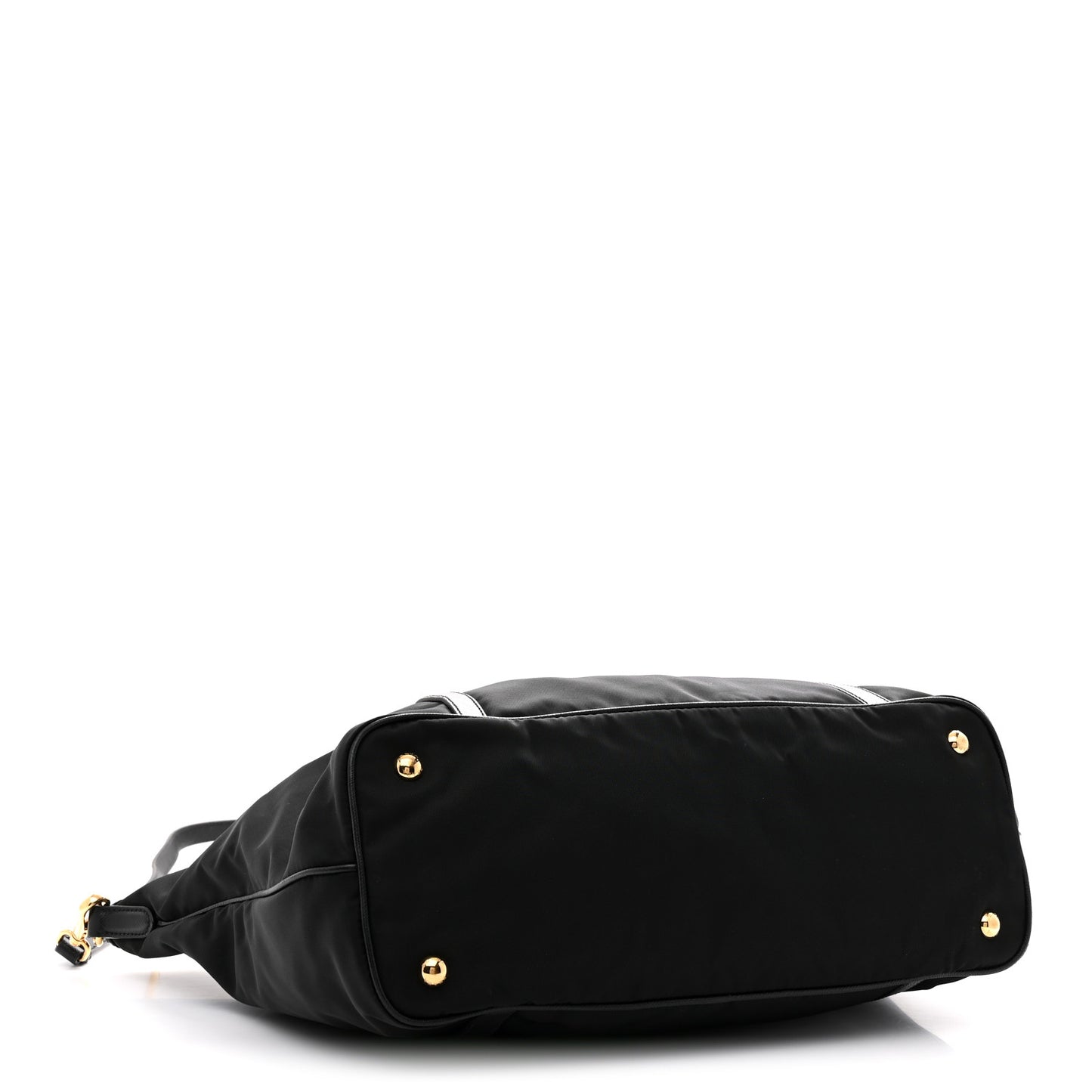 Saffiano Tessuto Nylon Shopping Tote Black