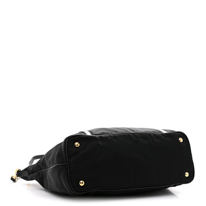 Prada Saffiano Tessuto Nylon Shopping Tote Black 4 of 11