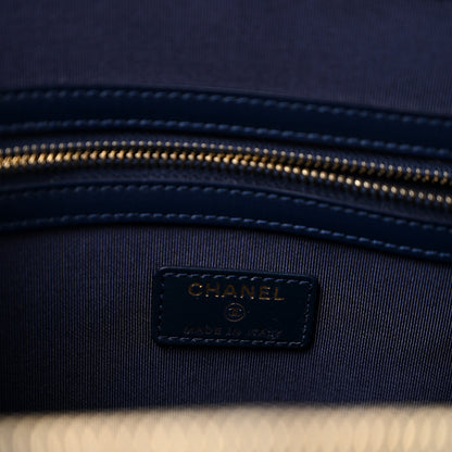 Chanel Denim Quilted Zipped Clutch Blue 7 of 12