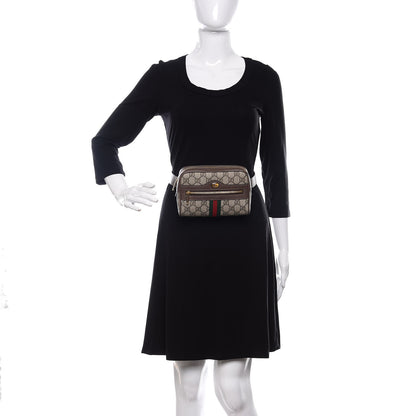 Gucci GG Supreme Monogram Web Small Ophidia Belt Bag 75 30 Dark Brown 2 of 10