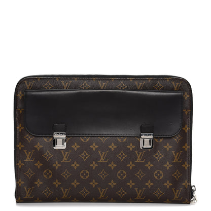 Louis Vuitton Monogram Macassar Porte Document 1 of 9
