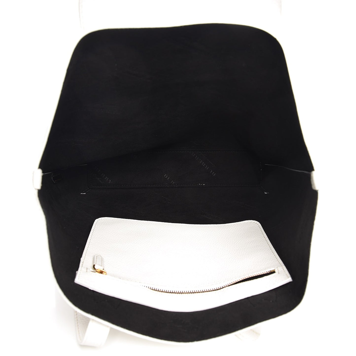 Grainy Calfskin Remington Tote Chalk White