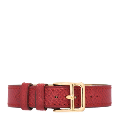 Hermes Stainless Steel Courchevel 20mm Kelly Cadena Quartz Watch Rouge 2 of 4