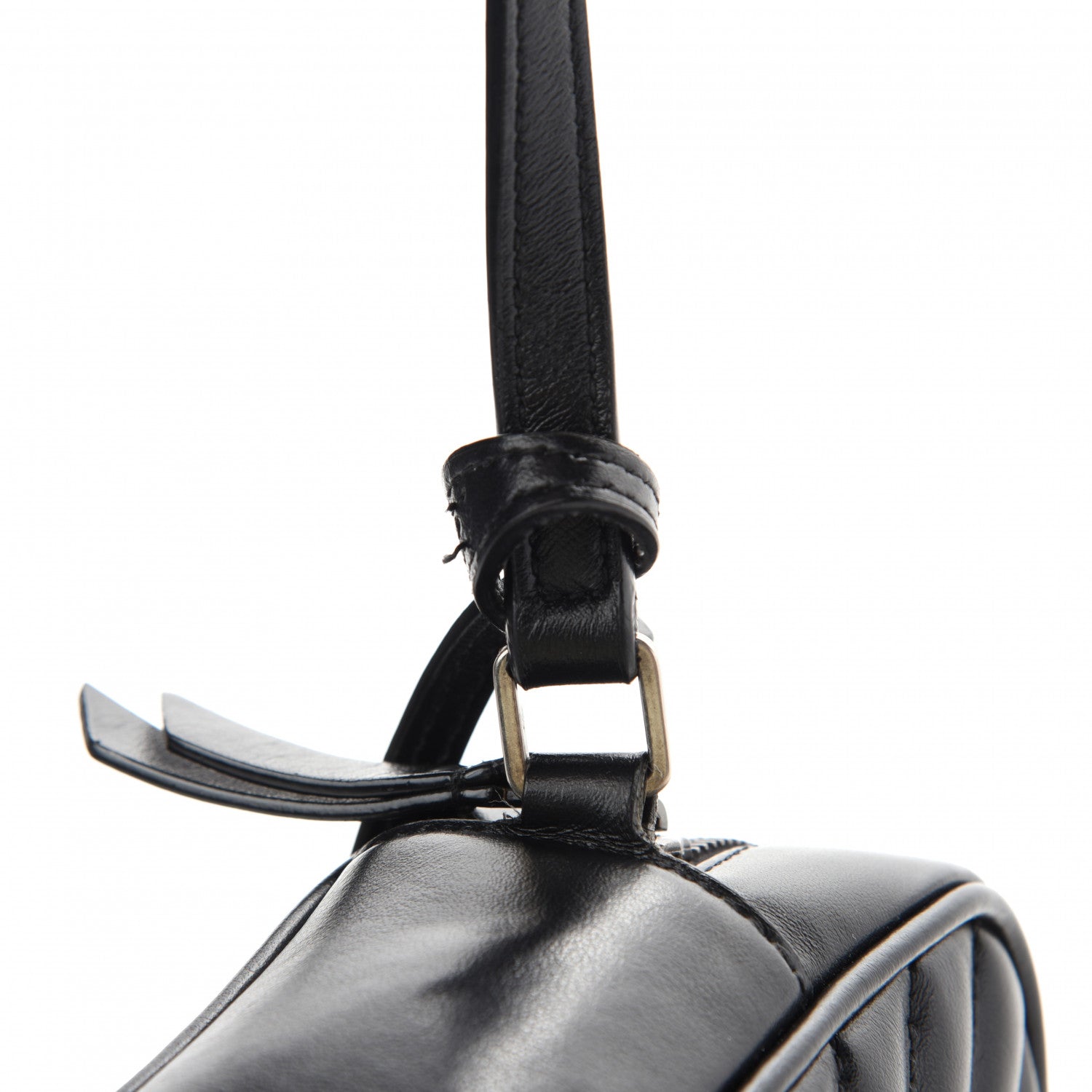 Saint Laurent Calfskin Matelasse Monogram Lou Camera Bag Black 11 of 12