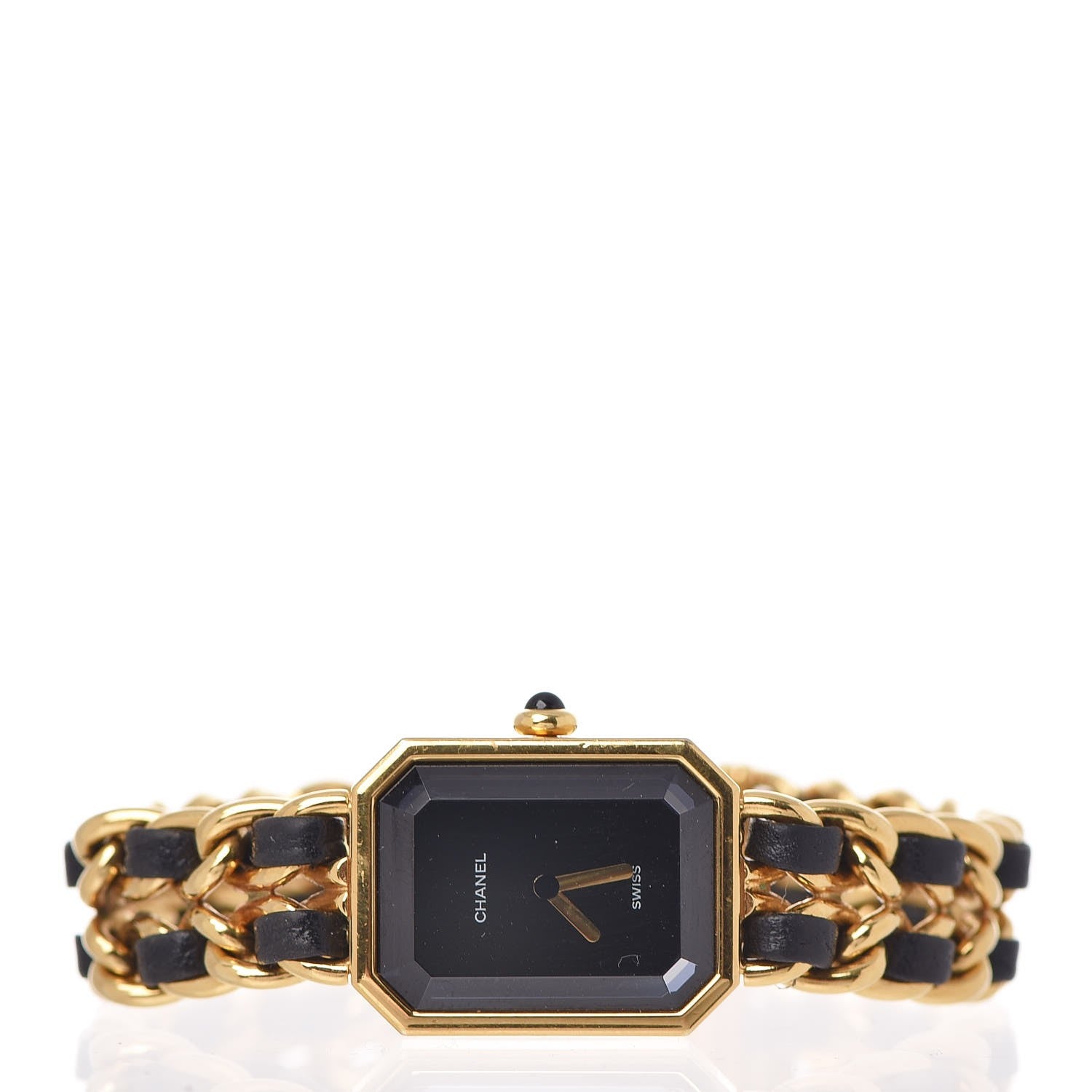 Chanel Stainless Steel Lambskin 20mm Chain Premiere Quartz Watch Gold M 3 of 7