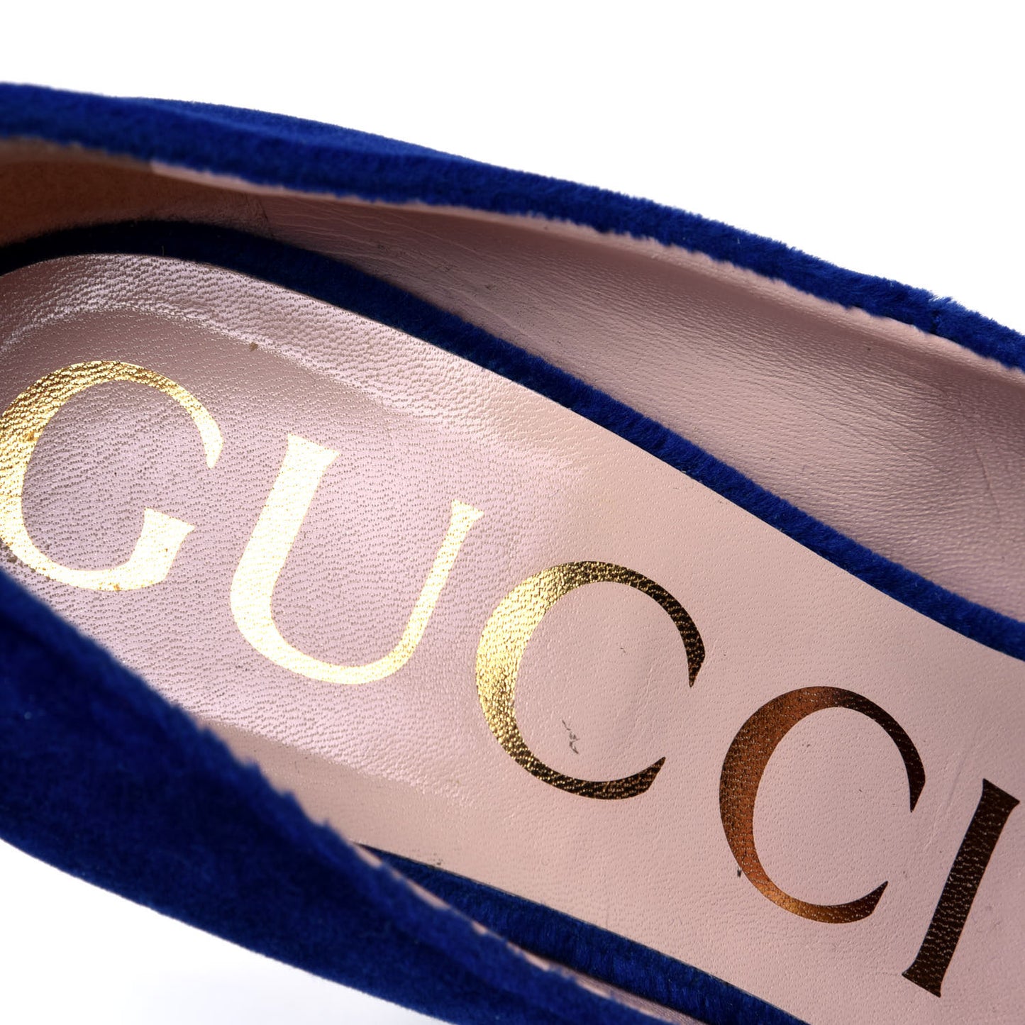 Velvet Removable Web Bow Pumps 35 Cobalt