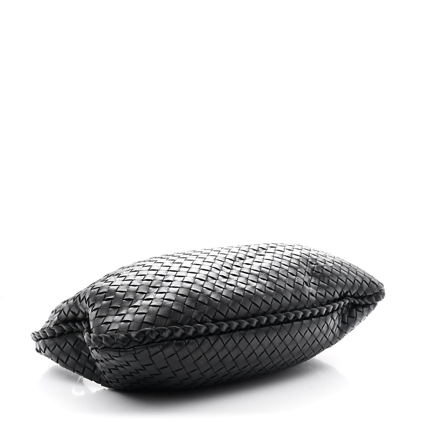 Nappa Intrecciato Medium Veneta Hobo Black