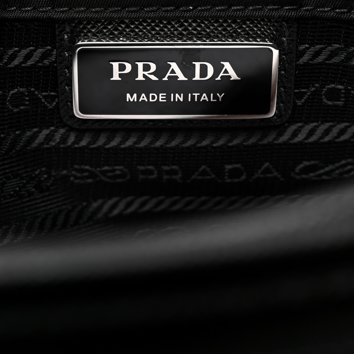 Prada Re-Nylon Saffiano Shoulder Bag Black 6 of 10
