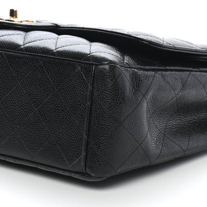 Chanel Caviar Quilted Maxi Double Flap Black 9 of 10